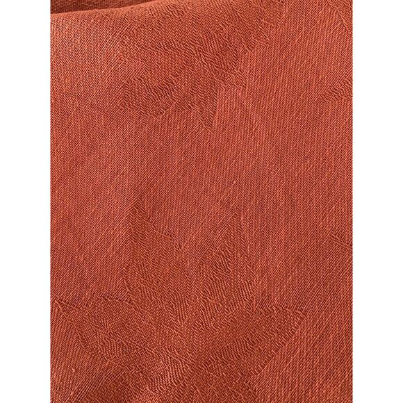 India Overseas NWT Jacquard Cloth Napkins Leaf Print Orange 100% Cotton Set of 4 - Picture 9 of 10